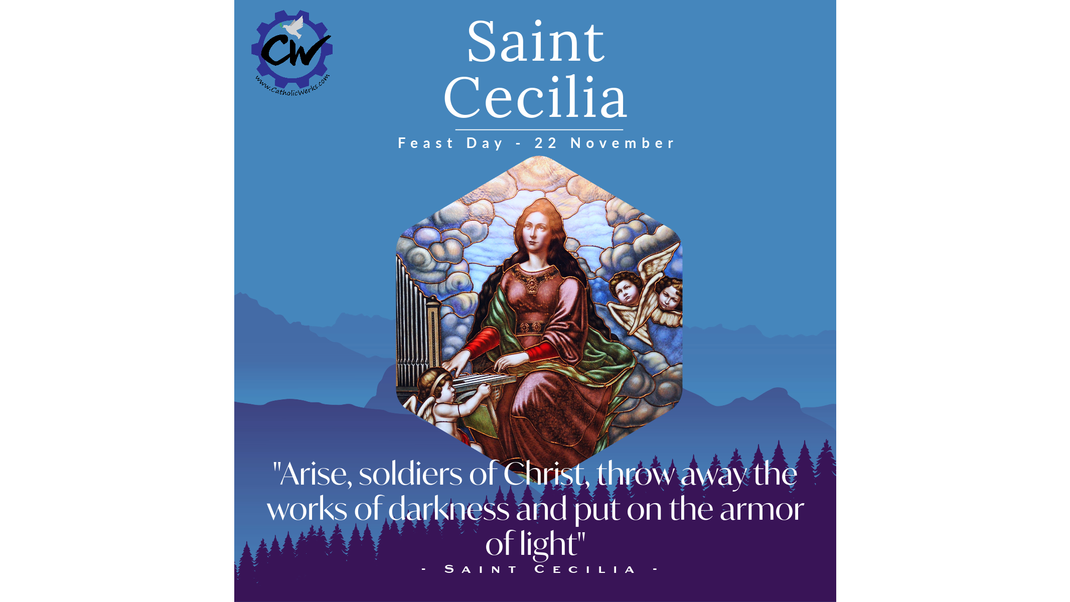 Feast of Saint Cecilia November 22 CatholicWerks