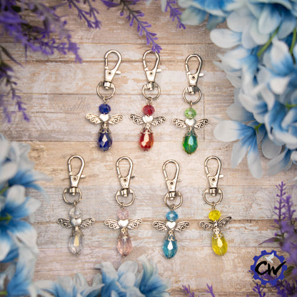 Crystal Angel Keychains