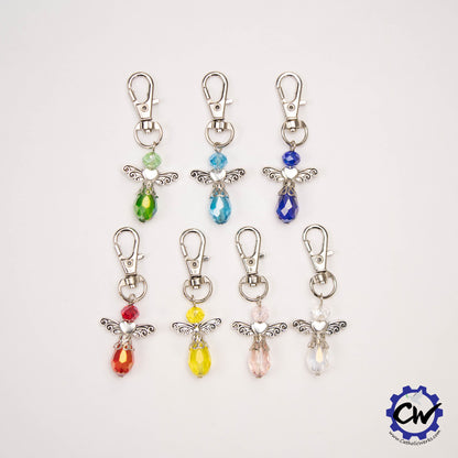 Crystal Angel Keychains