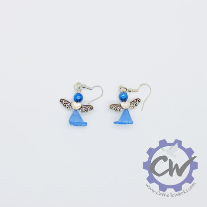 Silver Angel Earrings